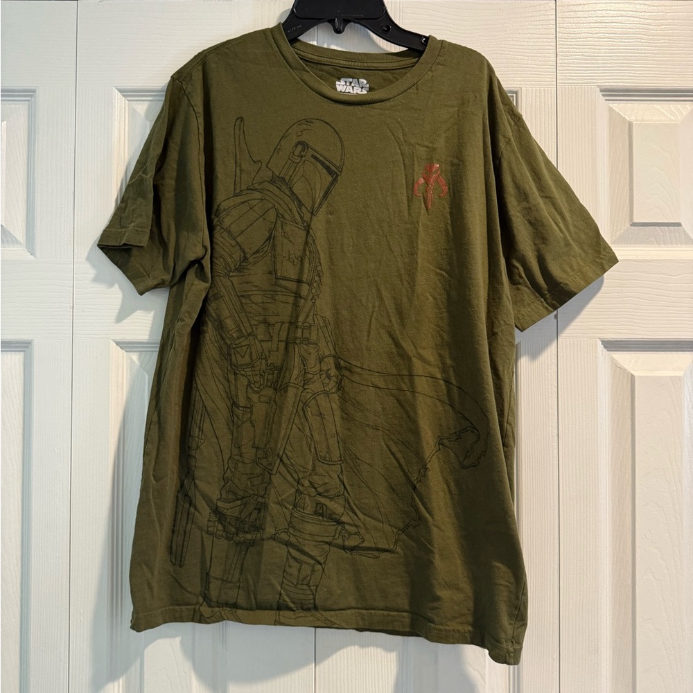Star Wars Mandalorian Olive Tee